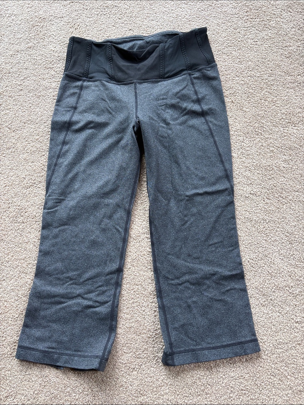 Lululemon Black High-Waist Active Capri Pants